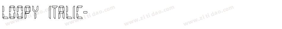 Loopy Italic字体转换